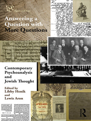 cover image of Contemporary Psychoanalysis and Jewish Thought